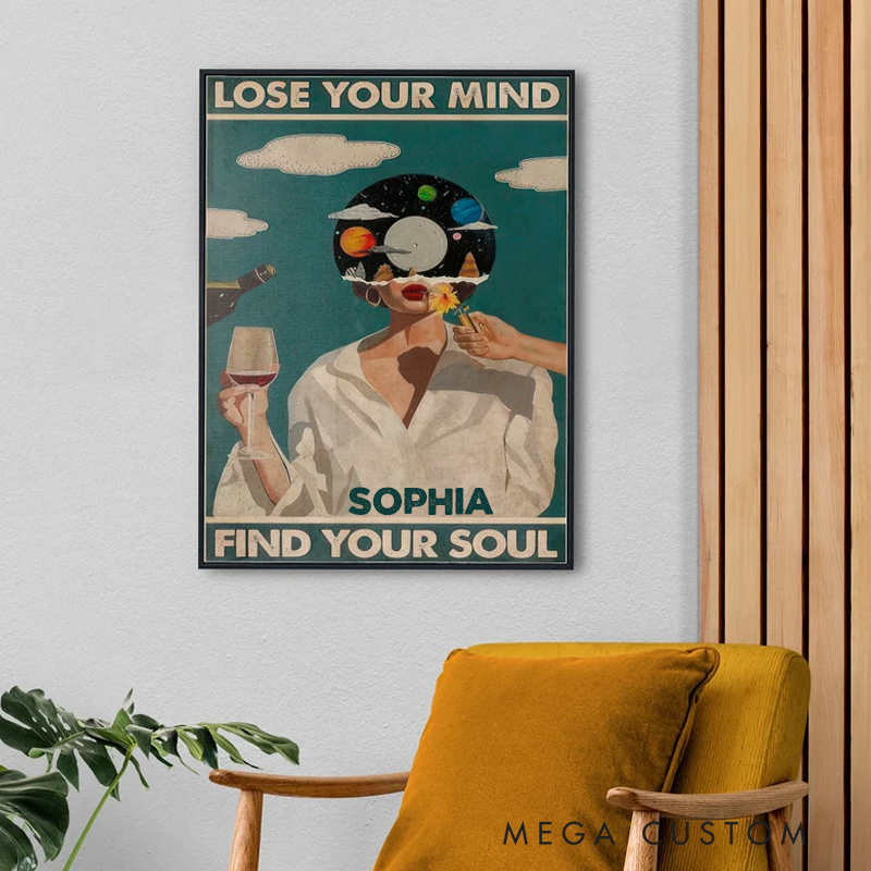 Personalized Lose Your Mind Find Your Soul Vintage Poster Music Inspired Wall Art Without Frame Retro Poster Print Music Retro Poster