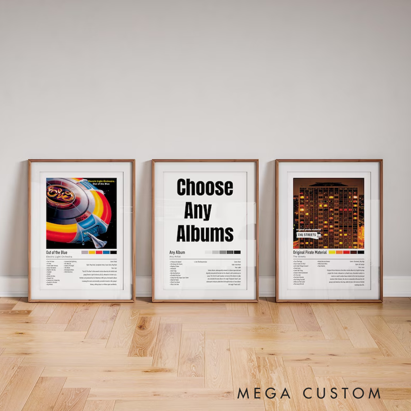 Personalized  Music Posters Music Print Without Frame Aesthetic Choose Your Favourite Album Customisable Song Gift Custom Album Cover