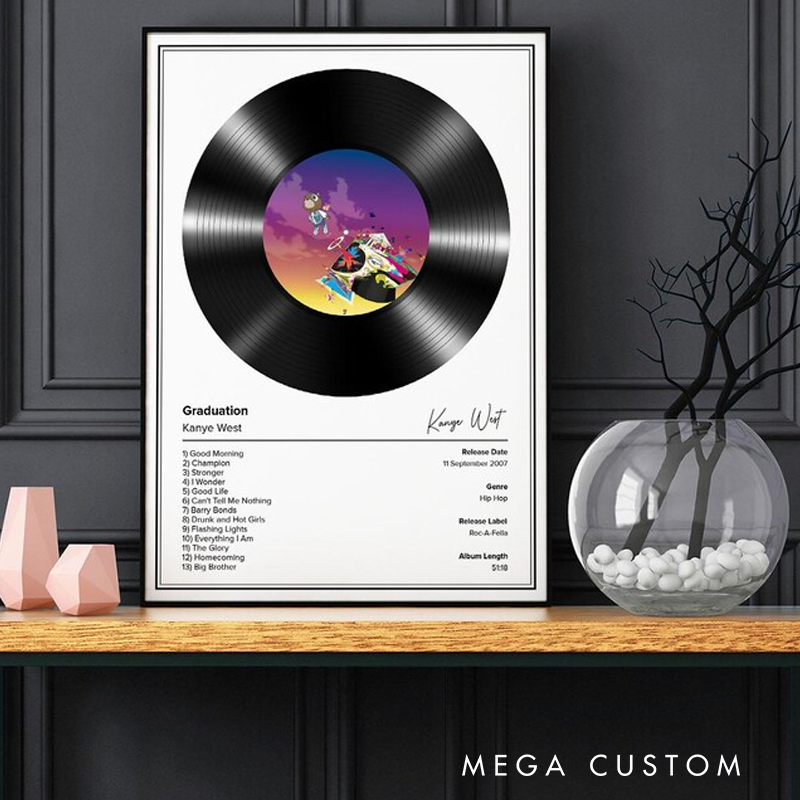 Personalized Music Posters Custom Vinyl Record Album Posters Choose Your Own Album Print Custom Music Posters  Without Frame