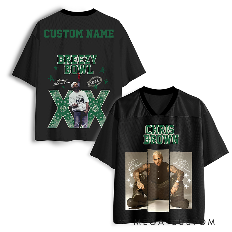 Personalized Football Jersey Mesh Concert Outfit Concert Shirt