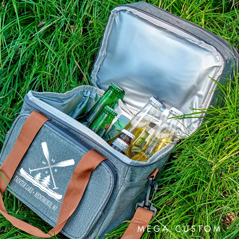Personalized Outdoor Picnic Cooler Bags Custom Camping Picnics Bag Gift for Outdoor Adventures Enthusiasts