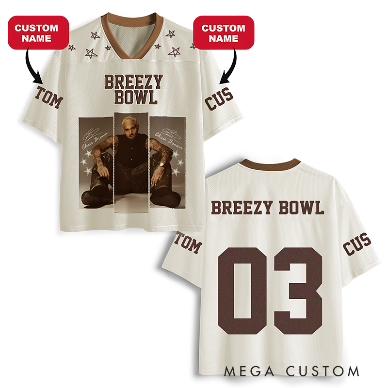 Personalized Football Jersey Mesh Concert Outfit Concert Shirt