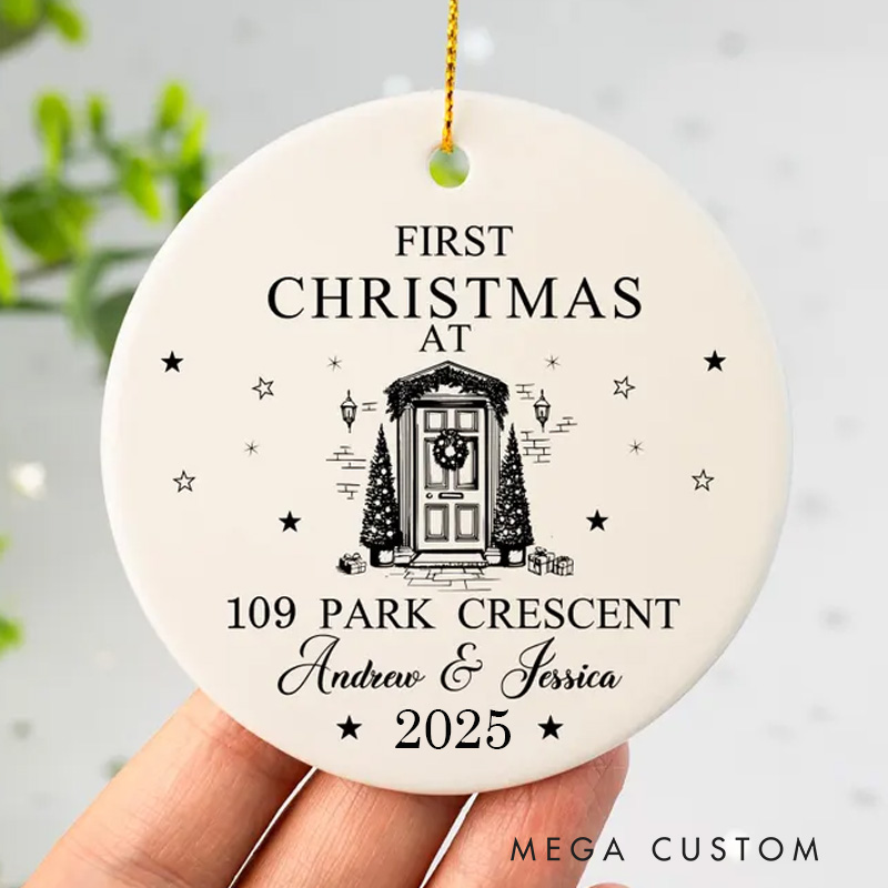 Personalized First Christmas in Our New Home Happy New Home Gift New Home Tree Decor Couples Gift New Home Keepsake Gift Housewarming Bauble Gift
