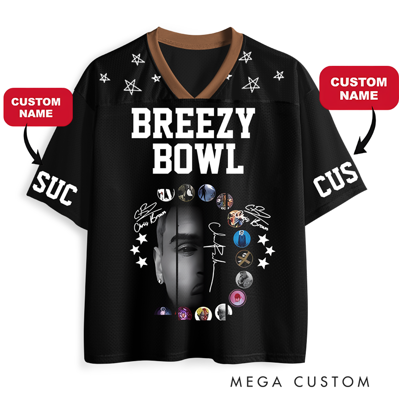 Personalized Football Jersey Mesh Concert Outfit Concert Shirt