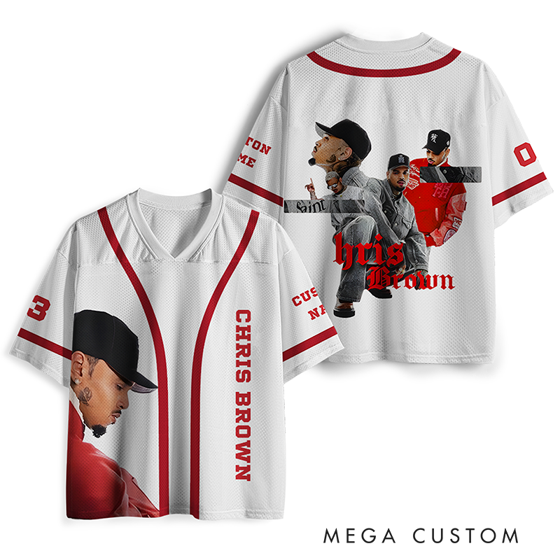 Personalized Football Jersey Mesh Concert Outfit Concert Shirt Gift for Fans