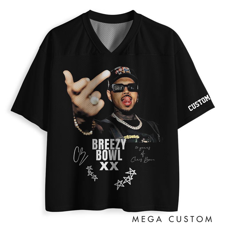 Personalized Football Jersey Mesh Concert Outfit Concert Shirt Gift for Fans Country Music