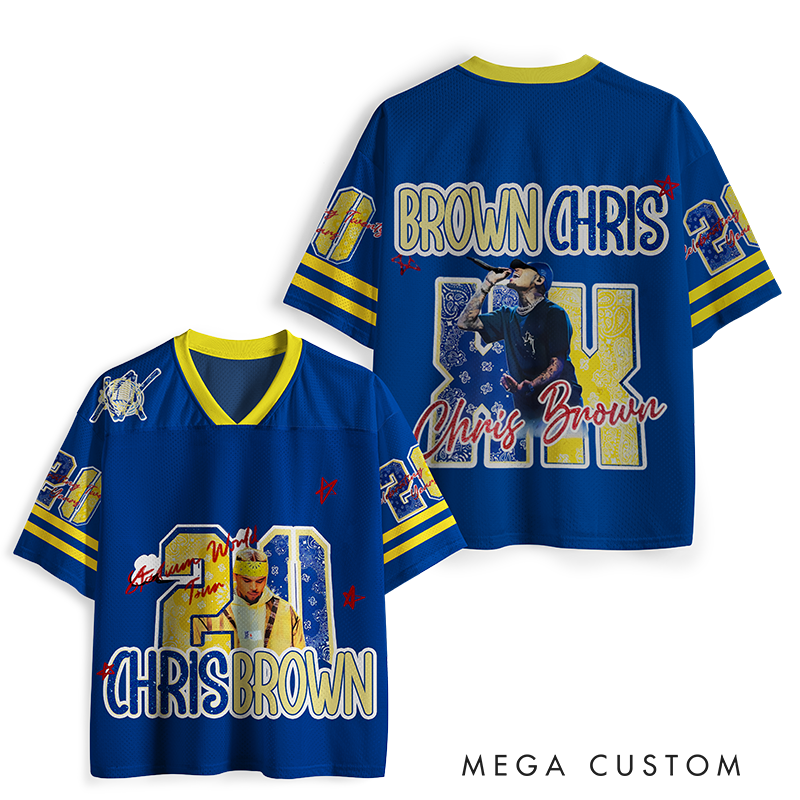 Personalized Hip Hop Music Tour Jersey Football Jersey Mesh Concert Outfit Concert Shirt Gift for Fans Country Music