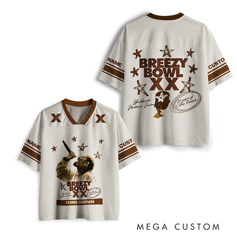 Personalized Football Jersey Mesh Concert Outfit Concert Shirt