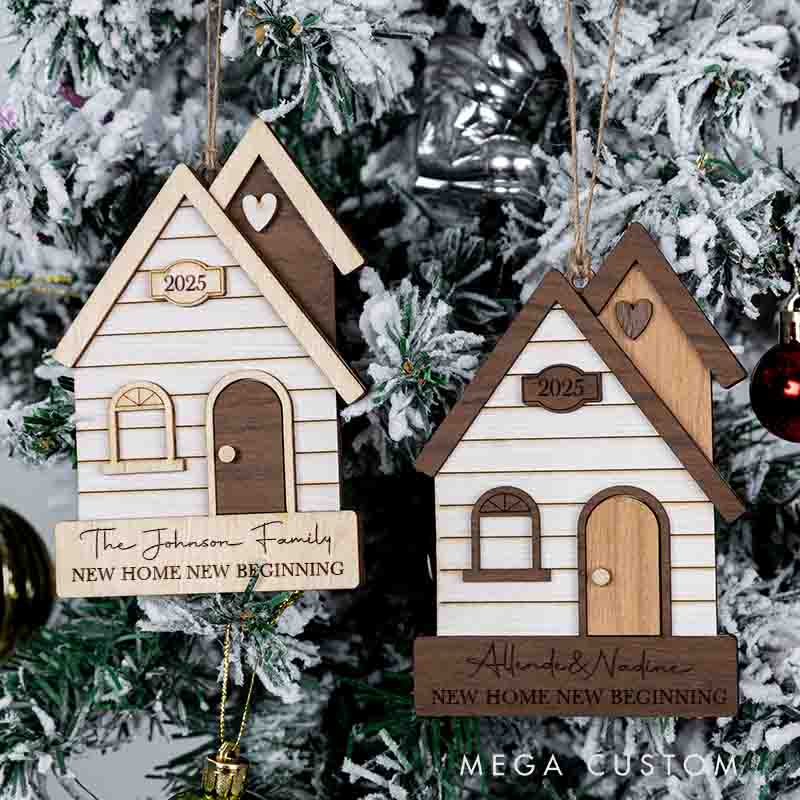Personalized Our New Home Christmas Ornaments First Christmas in New Home Keepsake 2025