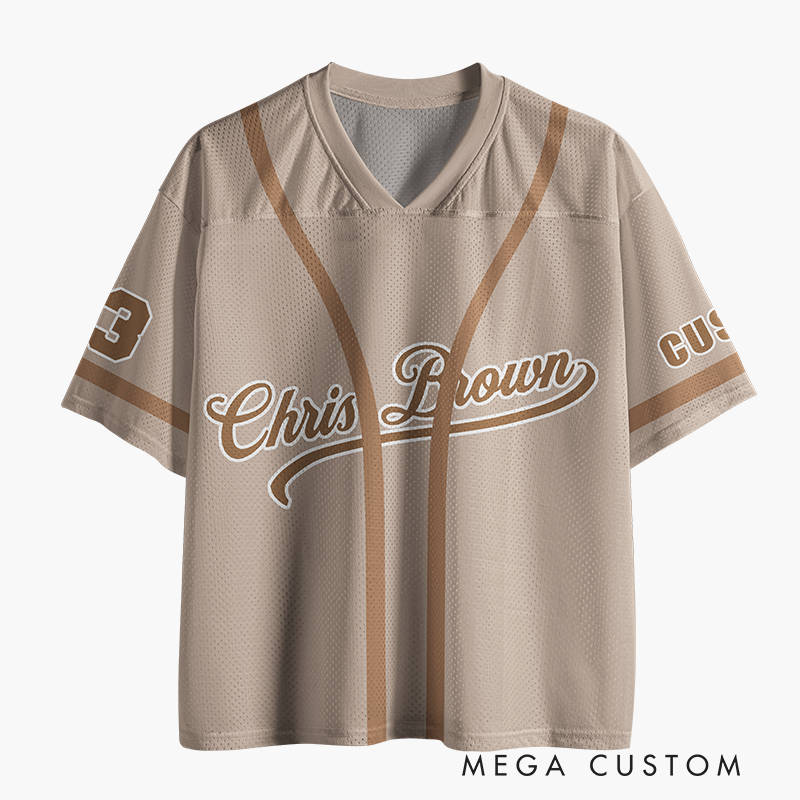 Personalized Football Jersey Mesh Concert Outfit Concert Shirt Gift for Fans