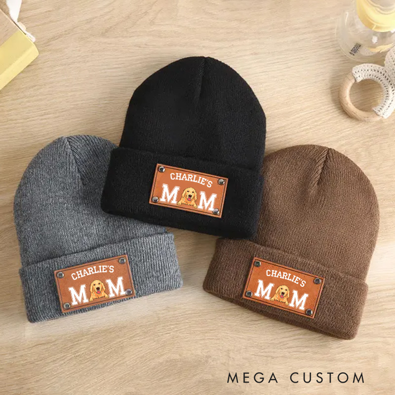 Personalized Mom and Dad Basic Baby Beanie