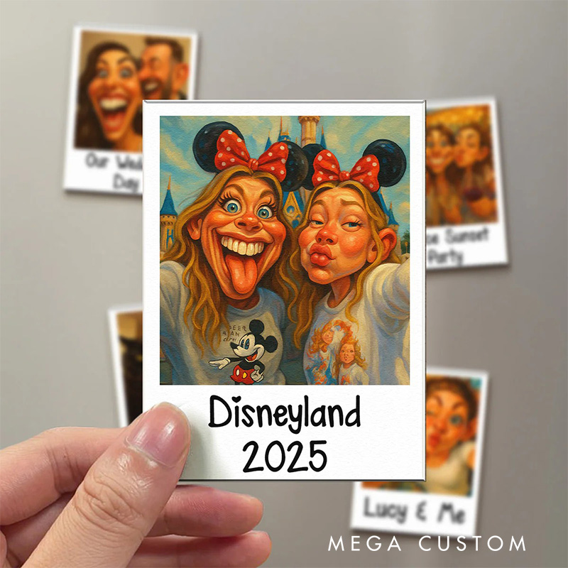 Personalized Funny Photo Art Magnet For Family Friends Fridge Magnet with Photo Custom Art Lover Gift Custom Portrait