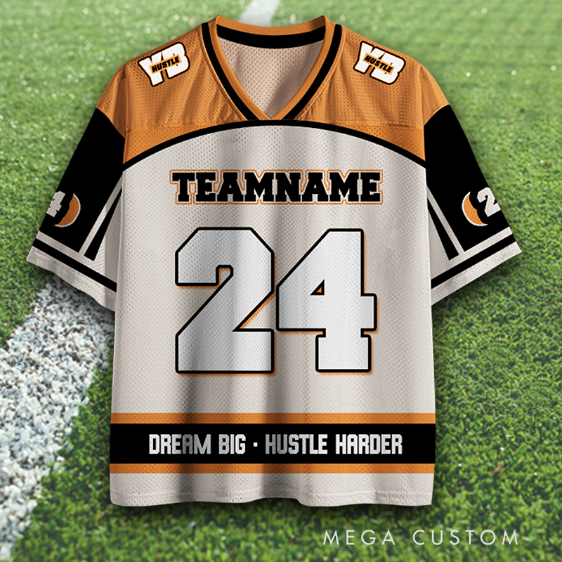 Personalized Sports Jersey Featuring Customizable Team Name and Number  