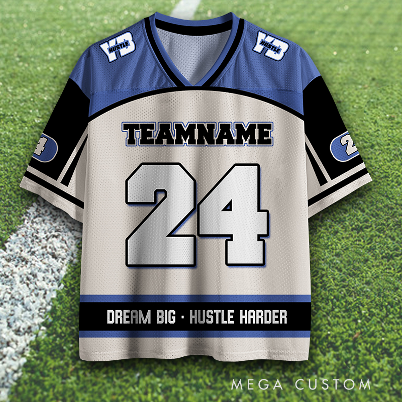 Personalized Sports Jersey Featuring Customizable Team Name and Number  