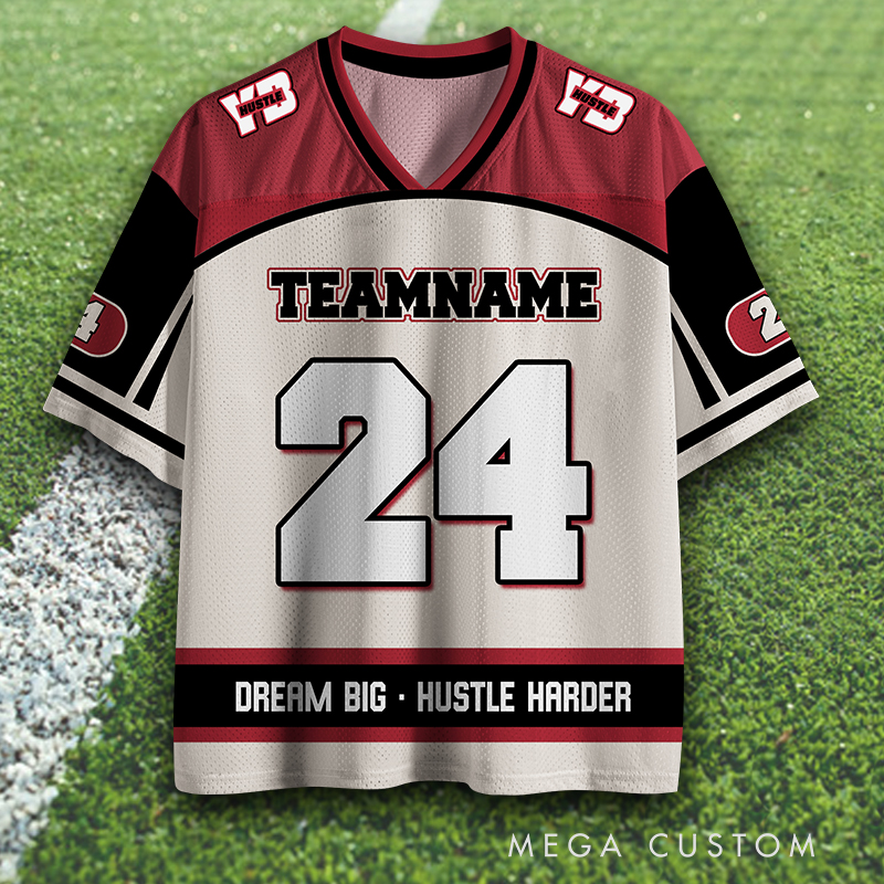 Personalized Sports Jersey Featuring Customizable Team Name and Number  
