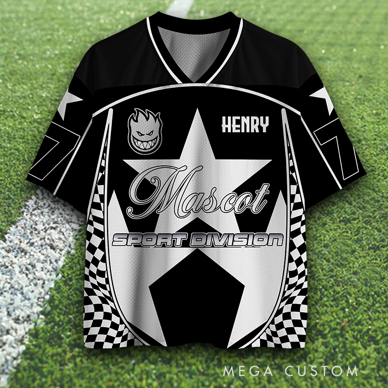 Personalized All Star Sports Jersey with Customizable Name and Number 