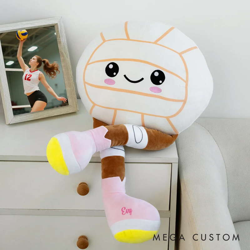 Personalized Softball and Volleyball Plush Dolls with Custom Name