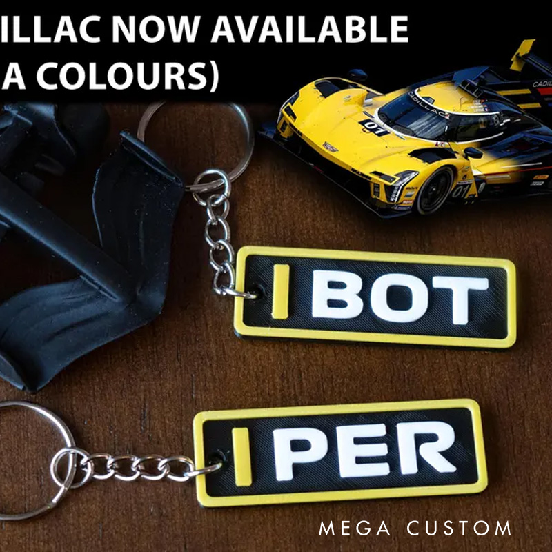 Personalized Racing Movie 3D Printed Keychain Acrylic Name Tag for Bags for Movie Lover