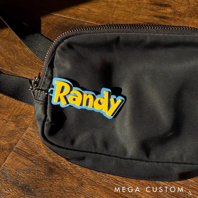 Personalized Trainer Gamer 3D Printed Keychain Acrylic Name Tag for Bags for Game Lover