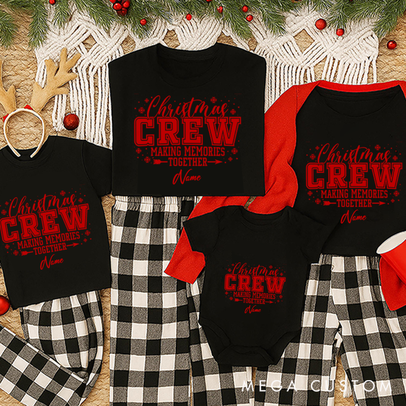 Personalized Christmas Gift Merry Christmas Celebration Family Matching T-Shirts