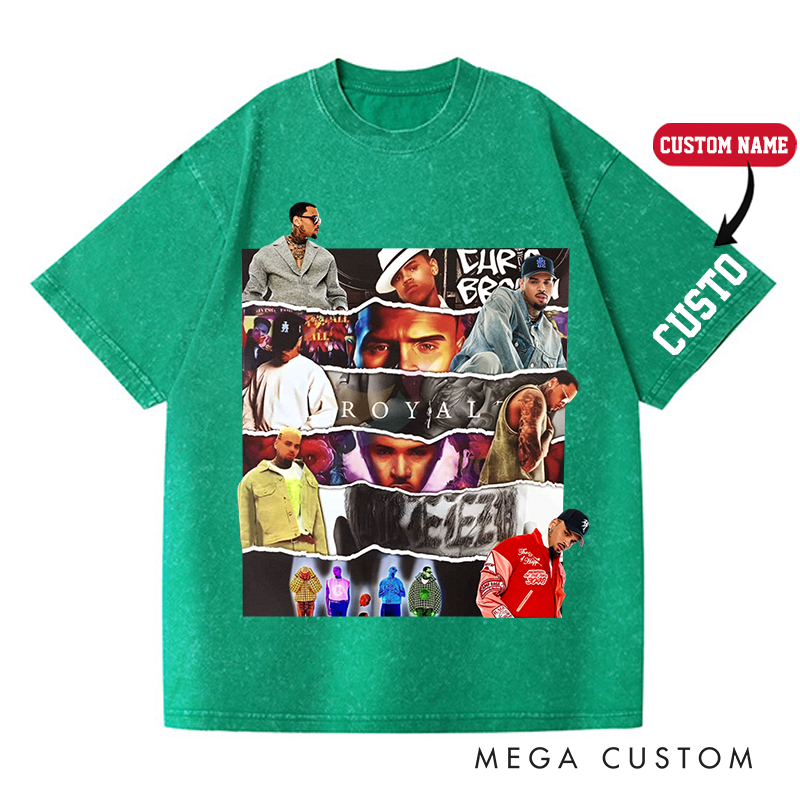 Personalized Hip Hop Music Tour Washed T-Shirts Concert Shirt Gift for Fans Country Music Music Lover