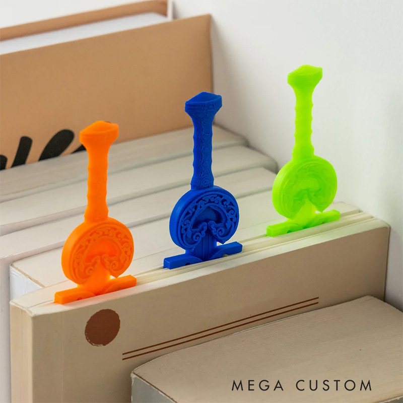 Personalized 3D Sword Text Bookmark Reading Supply Birthday Gift for Book Lovers Fantasy Fans