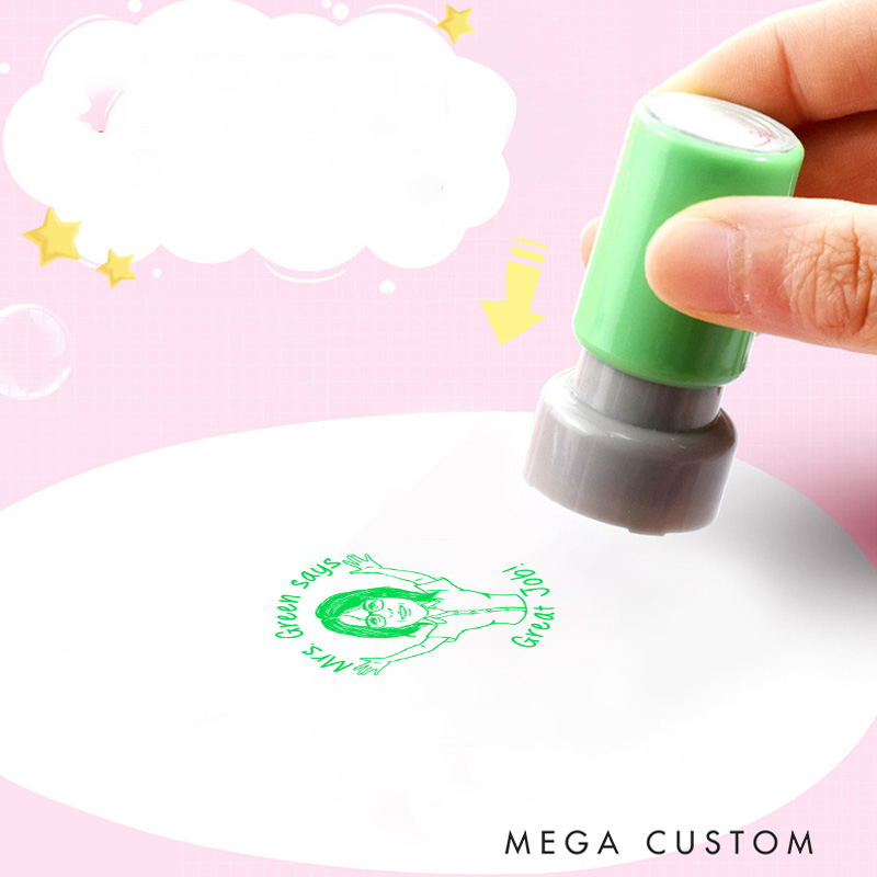 Personalized Teacher Stamps Teacher Says Great Job Design Perfect Teacher Appreciation Gift