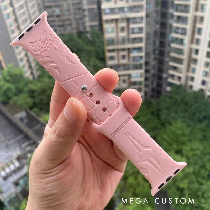 Personalized Galaxy Fighter Silicone Watch Band for Apple Watch Movie Lover Apple Watch Strap