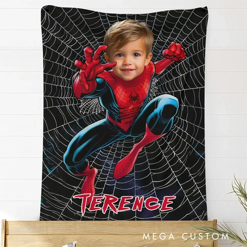 Personalized Fantasy Anime Blanket for Kids Christmas Flannel Blanket Movie Blanket with Name Film Fan