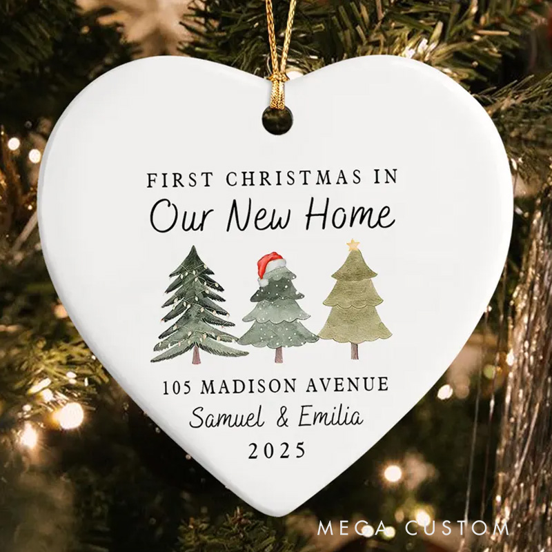 Personalized First Christmas In New Home Ornament 2025 First Home Christmas Ornament Our First Home Christmas Ornament Housewarming Gift