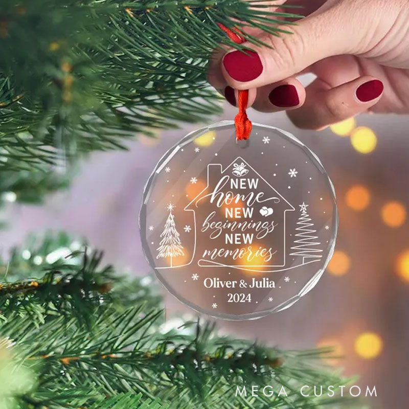 Personalized First Christmas Our New Home Ornament 2025 House Warming Gifts New Home Personalized Housewarming Gifts Custom New Home Gifts