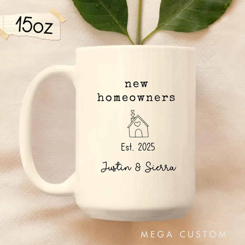 Personalized New Home Gift Housewarming Mug New Homeowner Coffee Cup Realtor Closing Gift for Clients First Home Gift Real Estate Agent Gift