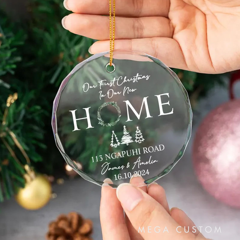 Personalized First Christmas in New Home Gift Christmas Bauble New Home Bauble 1st Christmas in New Home First Home Christmas Gift