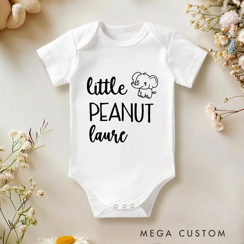 Personalized Little Peanut Baby Onesie Baby Shower Gift Unisex Newborn Baby Gift