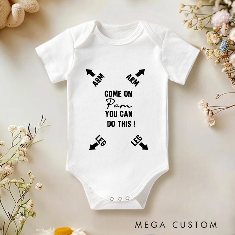Personalized Funny Daddy You Can Do This Baby Onesie New Baby Gift Nursery Gift