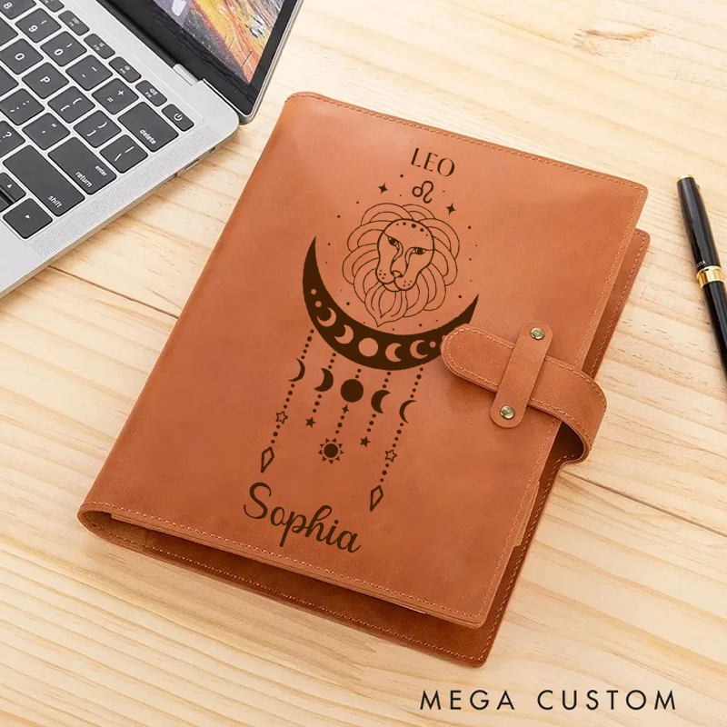 Personalized Zodiac Journal Hardcover Astrology Notebook Writing & Journaling Zodiac Sign Journal Notebook