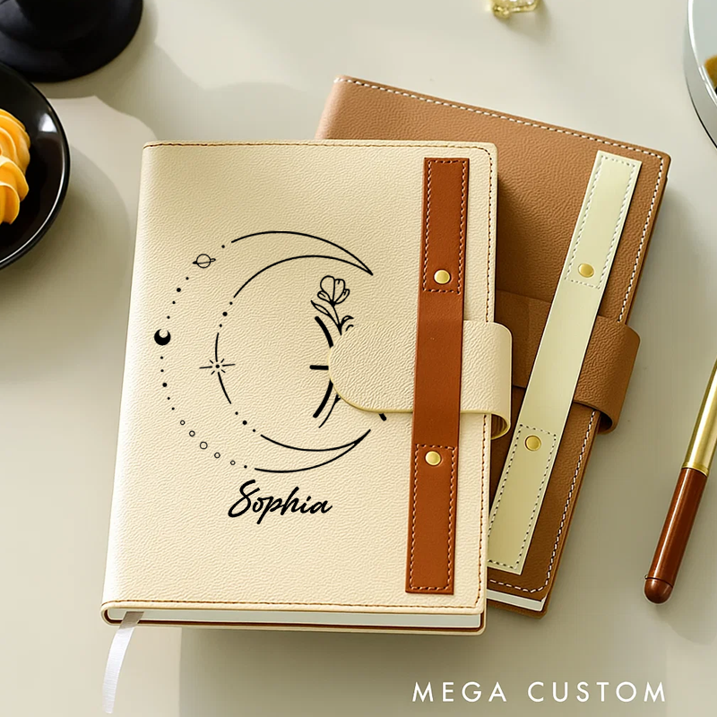 Personalized Zodiac Sign Custom Journal Birthday Gift With Name Month Zodiac Gift Journal Notebook Astrology Gift
