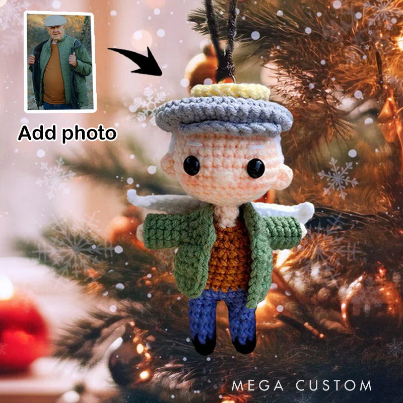 Personalized Crochet Doll Ornament Sympathy Gift for Loss of Loved One