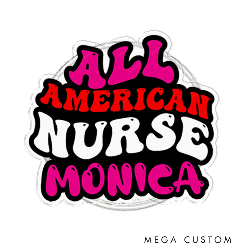 Personalized All American Nurse Phone Grip Holder Magnetic Phone Holder 