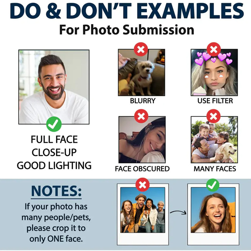 Personalized Photo Christmas Delivery Gift Bag Christmas Party Favors Gift 