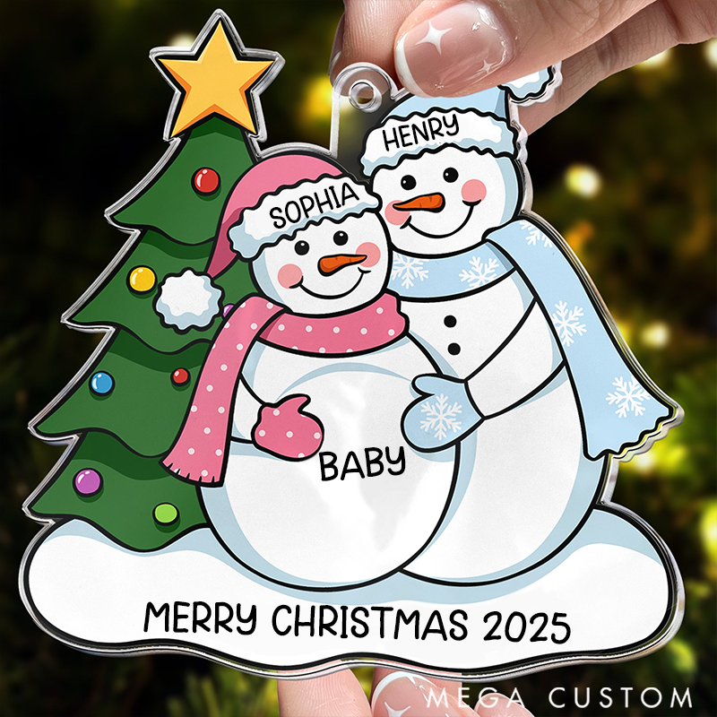 Personalized Christmas Ornament for Expectant Parents