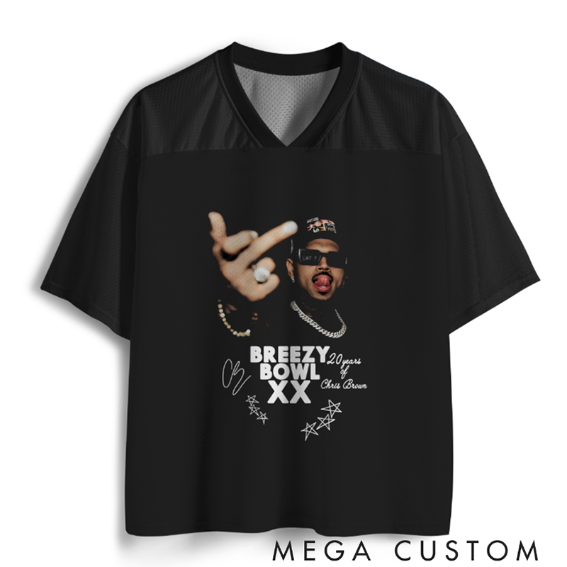 Personalized Football Jersey Mesh Concert Outfit Concert Shirt Gift for Fans Country Music