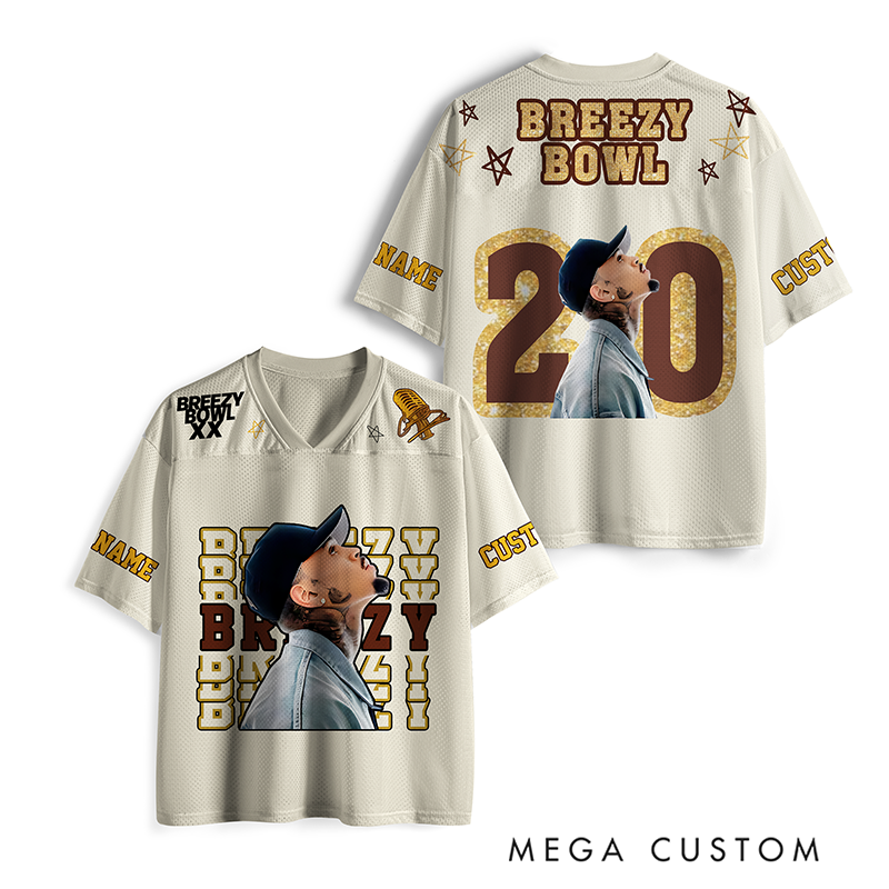 Personalized Football Jersey Mesh Concert Outfit Concert Shirt Gift for Fans Country Music