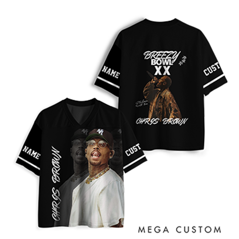 Personalized Football Jersey Mesh Concert Outfit Concert Shirt Gift for Fans