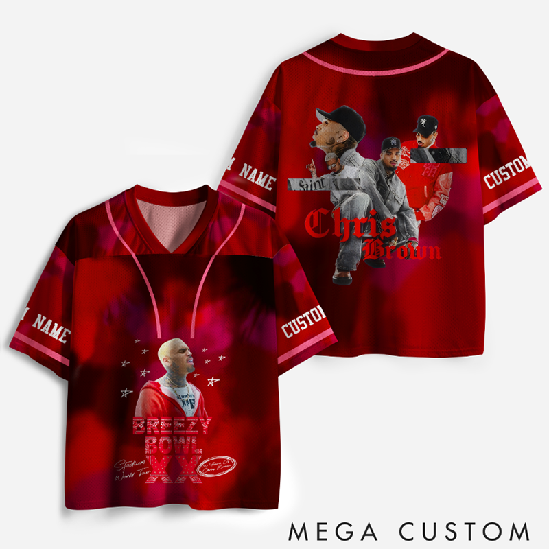 Personalized Hip Hop Music Tour Jersey Football Jersey Mesh Concert Outfit Concert Shirt Gift for Fans Country Music