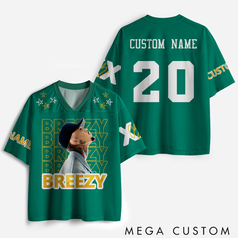 Personalized Hip Hop Music Tour Jersey Football Jersey Mesh Concert Outfit Concert Shirt Gift for Fans Country Music