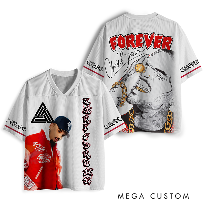 Personalized Football Jersey Mesh Concert Outfit Concert Shirt