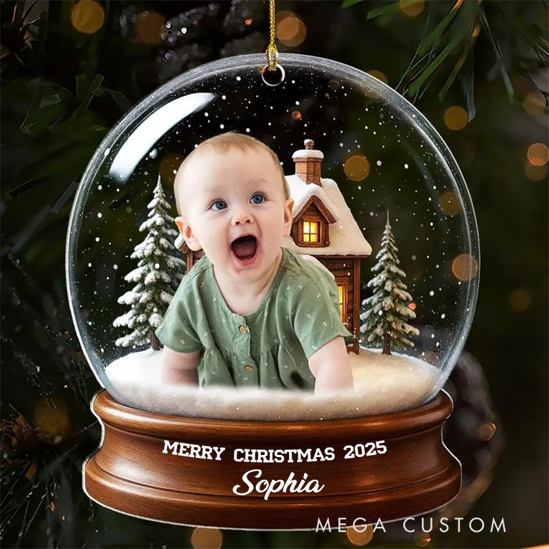 Personalized Face Christmas Ornament Custom Photo Ornament Christmas Gift