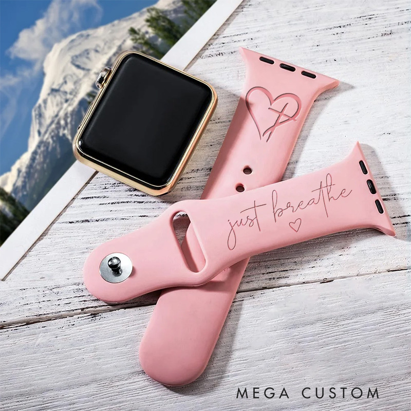 Personalized Christian Collection Silicone Watch Band with Bible Verses for Apple Watch Religious Messages Watch Band Christian Gift