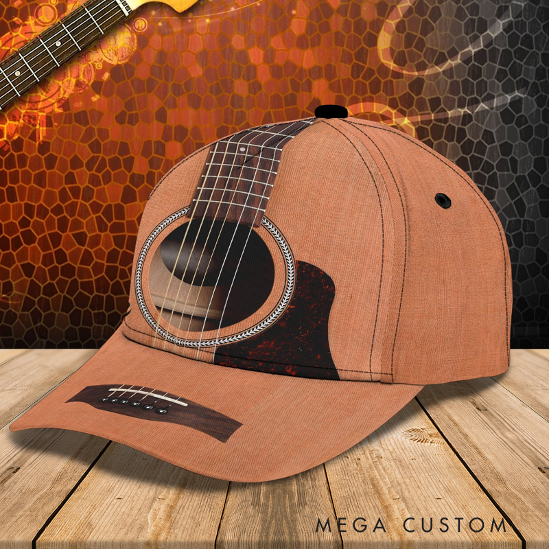 Personalized Name 3D Print Baseball Cap for Music Lover Perfect Music Lovers Guitar Lovers Custom Gift Hat With Unique Design Lover Guitar